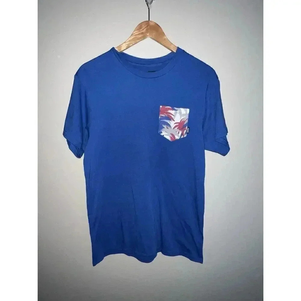 VANS Men's Pocket Blue T-Shirt‎ Size Medium